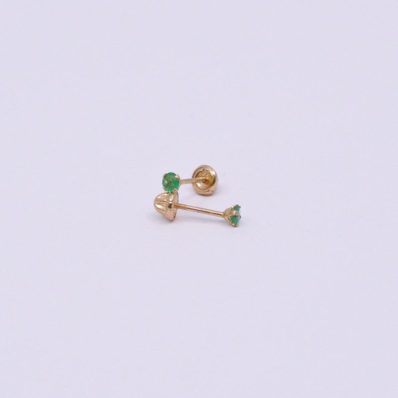 Topos Esmeraldas Oro 18k/2,5MM