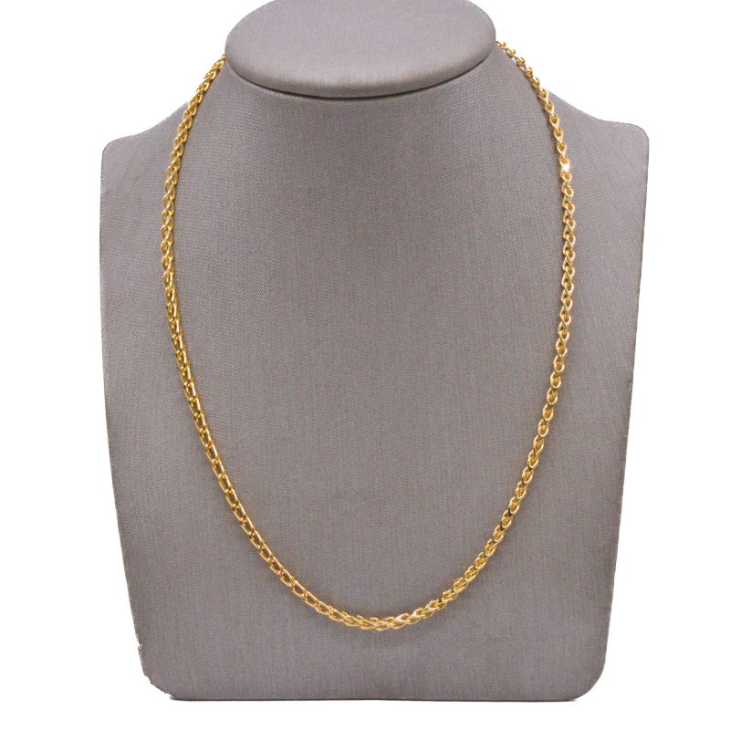 Cadena Espiga / 60cm Oro 18k