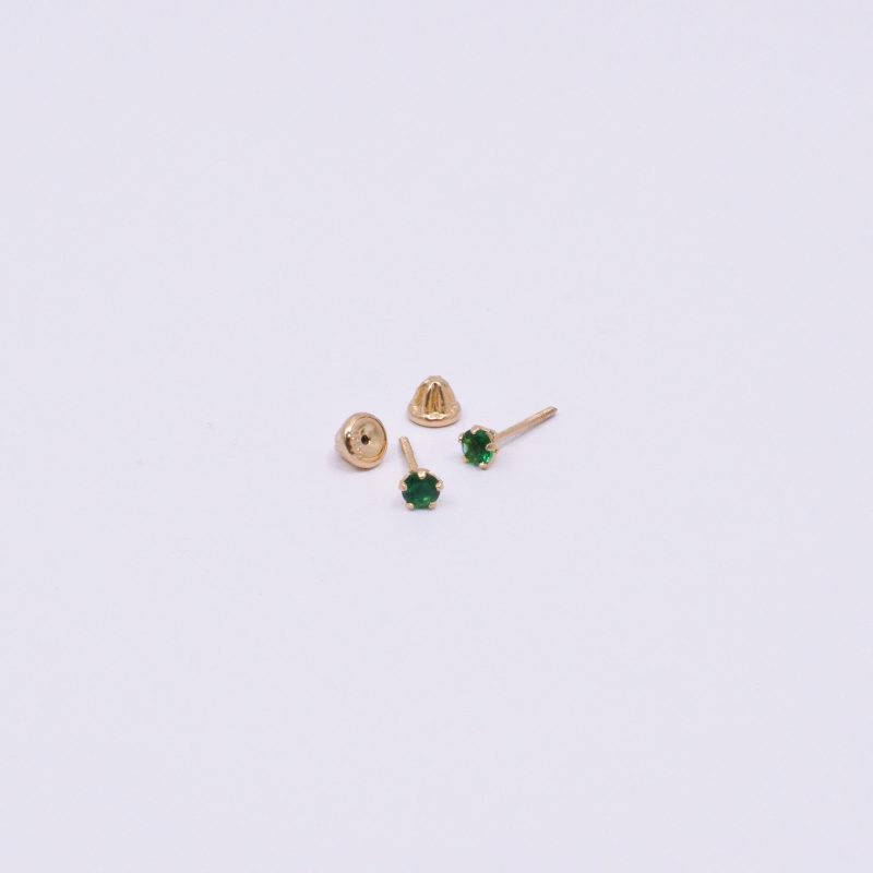 Topos Esmeraldas Oro 18k/2,7MM