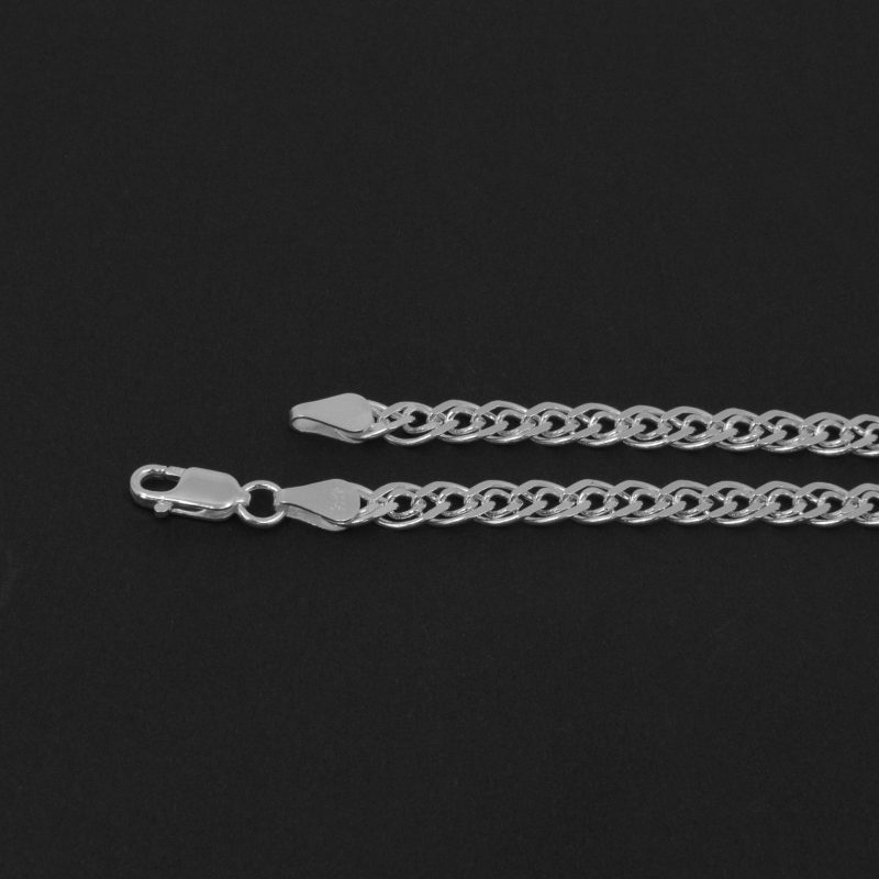 Pulsera Doble Eslabón Plata 925 / 18CM