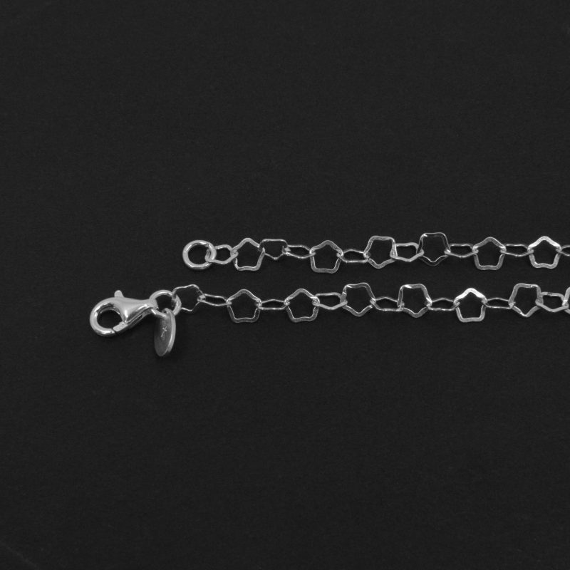 Pulsera Pentagonal Plata 925 / 17CM