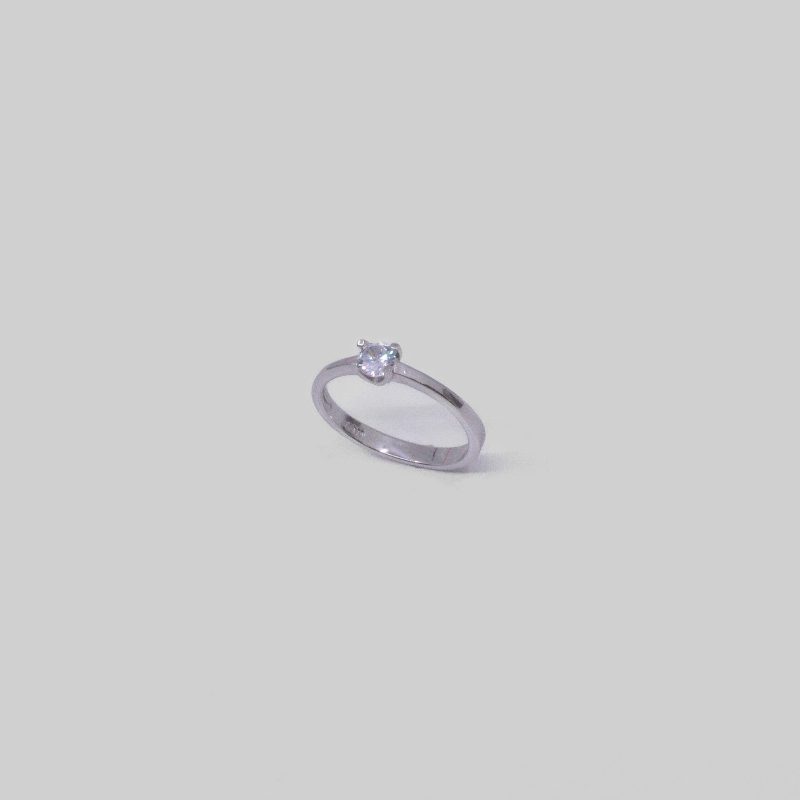 Anillo Compromiso Con Piedra Plata 925