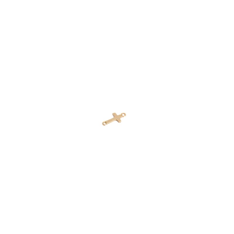 Herraje Cruz Lisa Oro 18k
