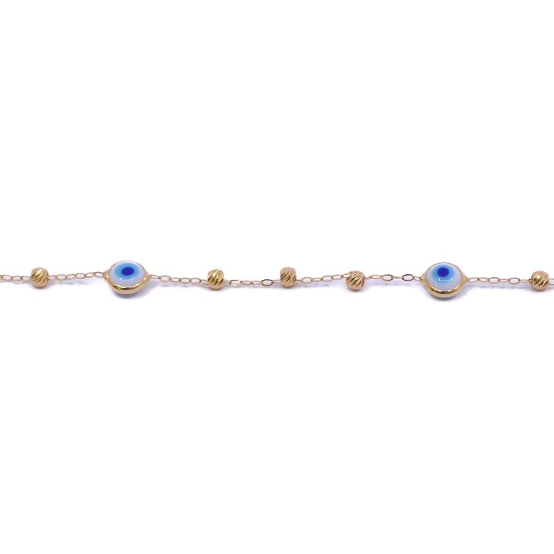Pulsera Ojo Turco Oro 18k / 18cm - Image 2