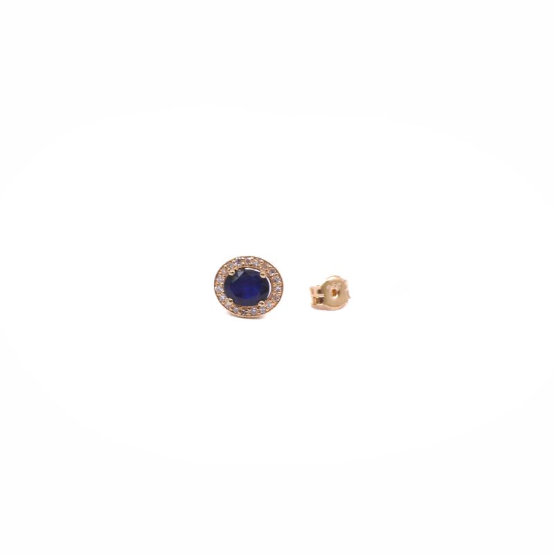 Topos Oro 18k con Diamantes y Zafiro - Image 2