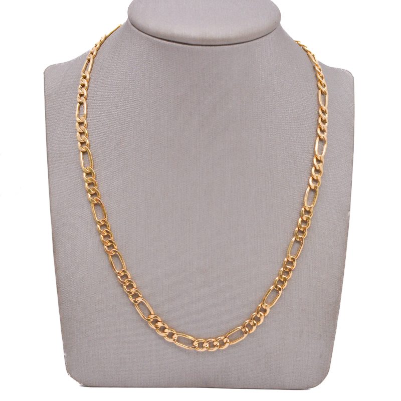 Cadena 3en1 Oro 18k  60cm / 5mm