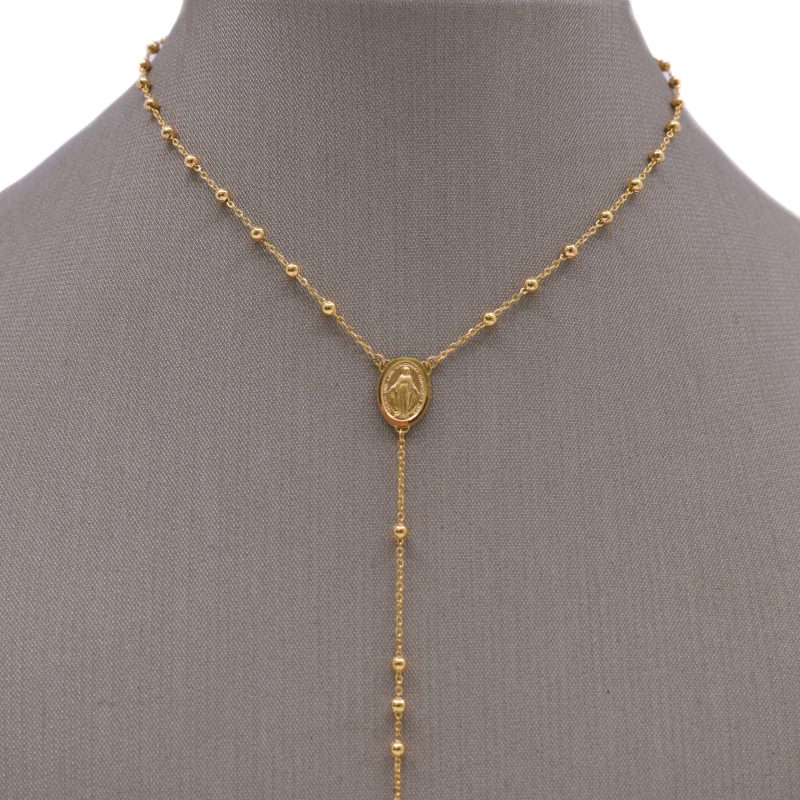 Rosario Liso Oro 18k / 48cm - Image 4