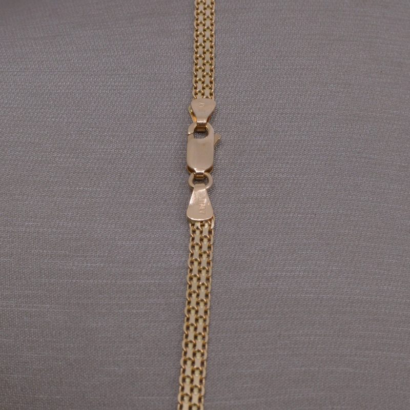 Cadena Bismark 2 Carriles Oro 18k / 60cm - Image 2
