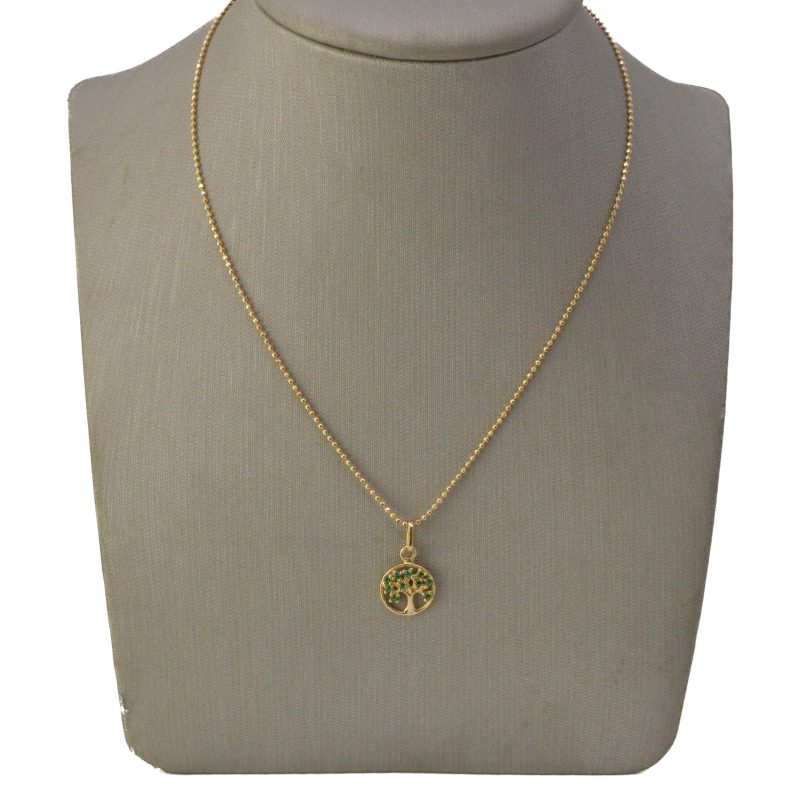 Dije Arbol con Circones Oro 18k - Image 2