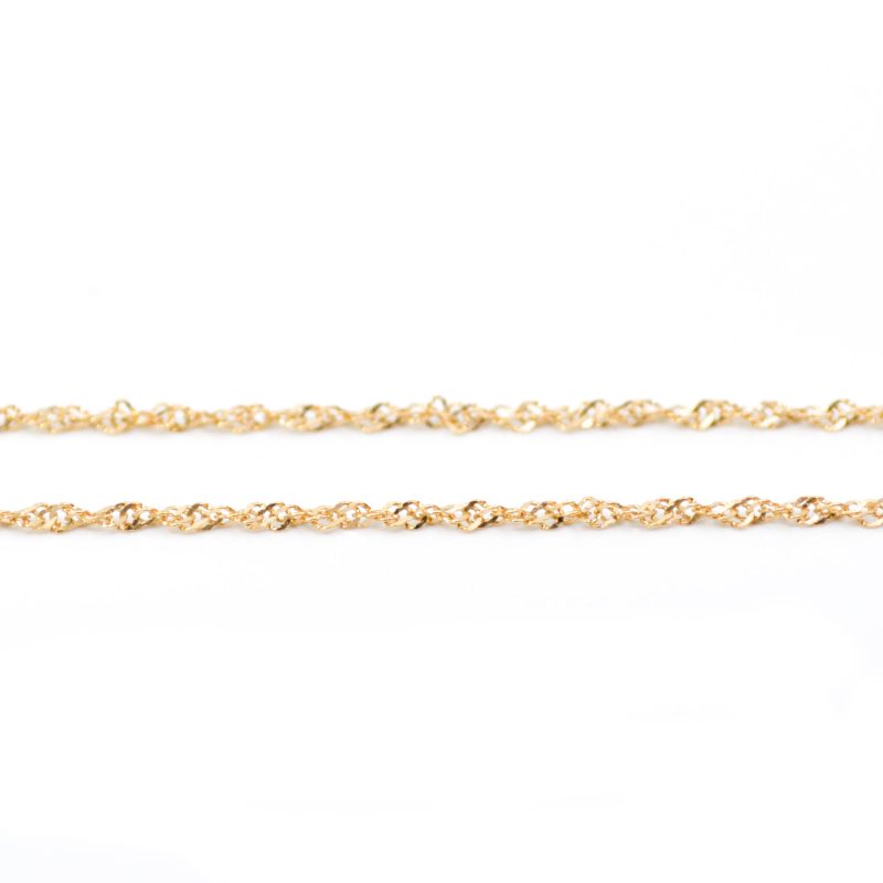 Cadena Singapur Oro 18k 40cm