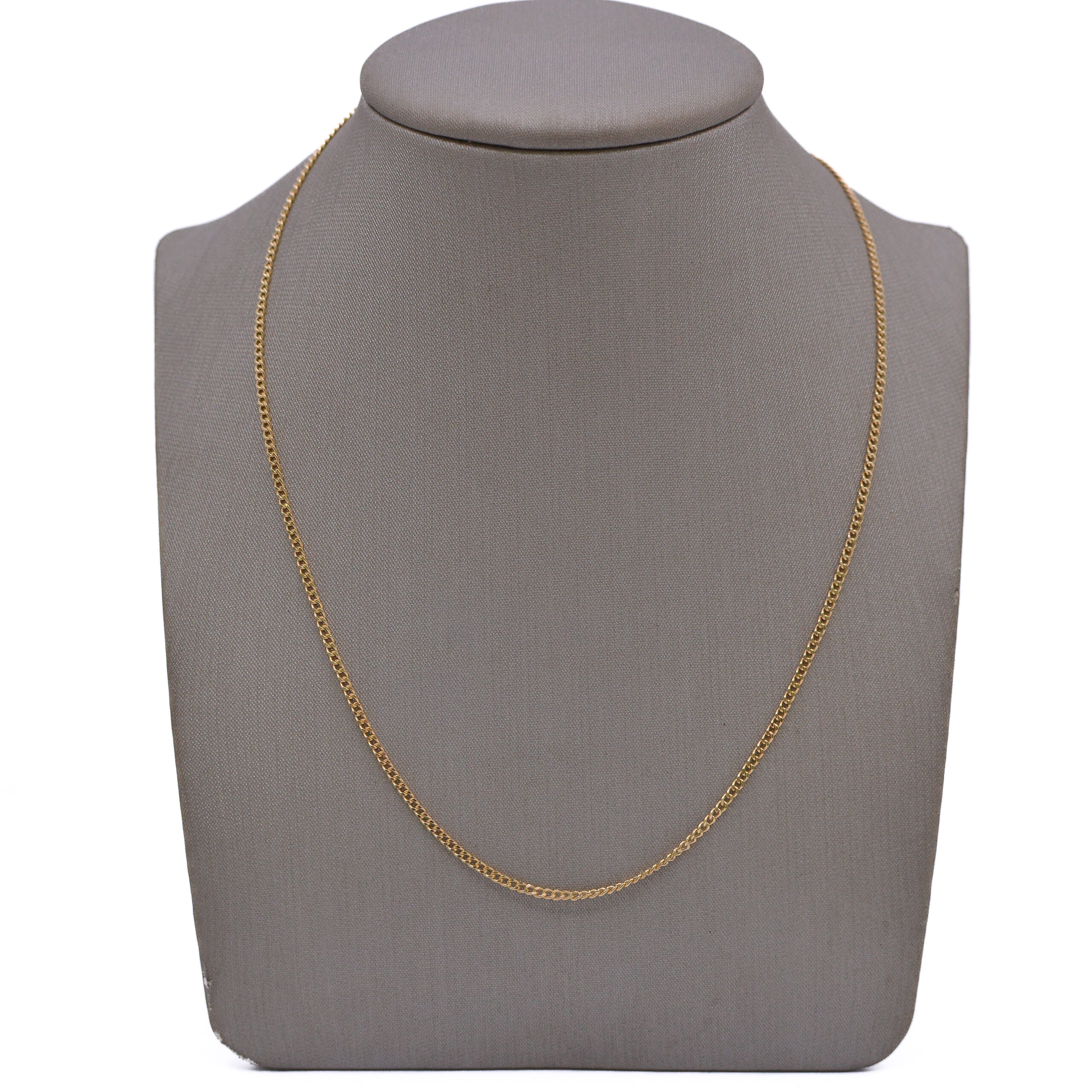 Cadena Mini Cubana Oro 18k / 60cm