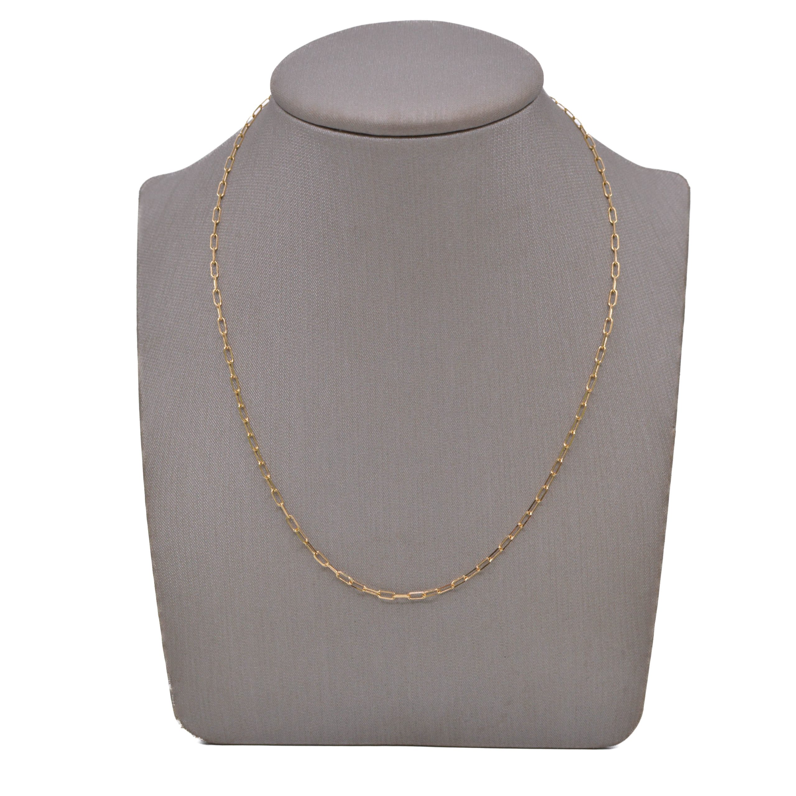 Cadena Papper Clip Oro 18k 50cm