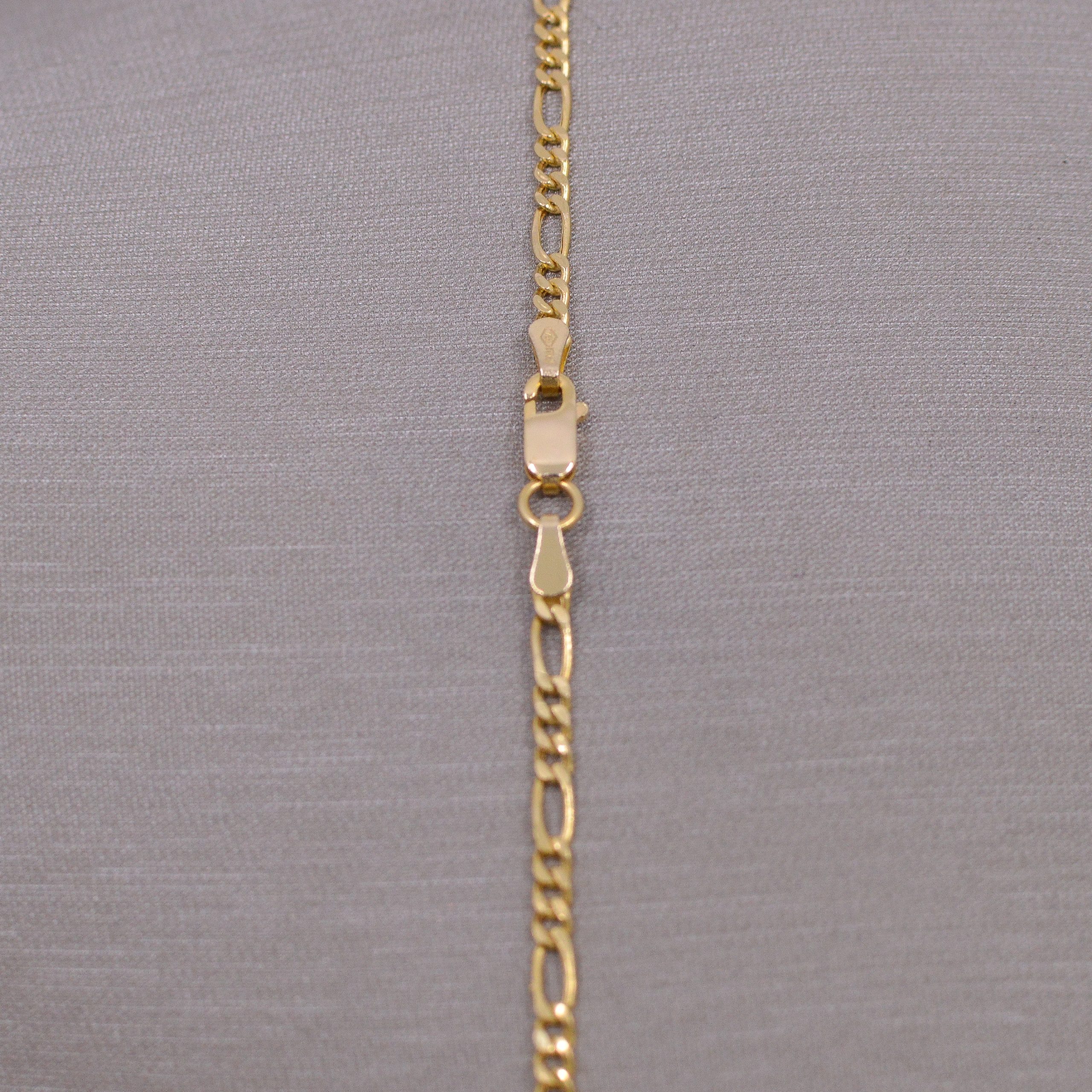 Cadena Fígaro Plana Oro 18k / 45cm - Image 2