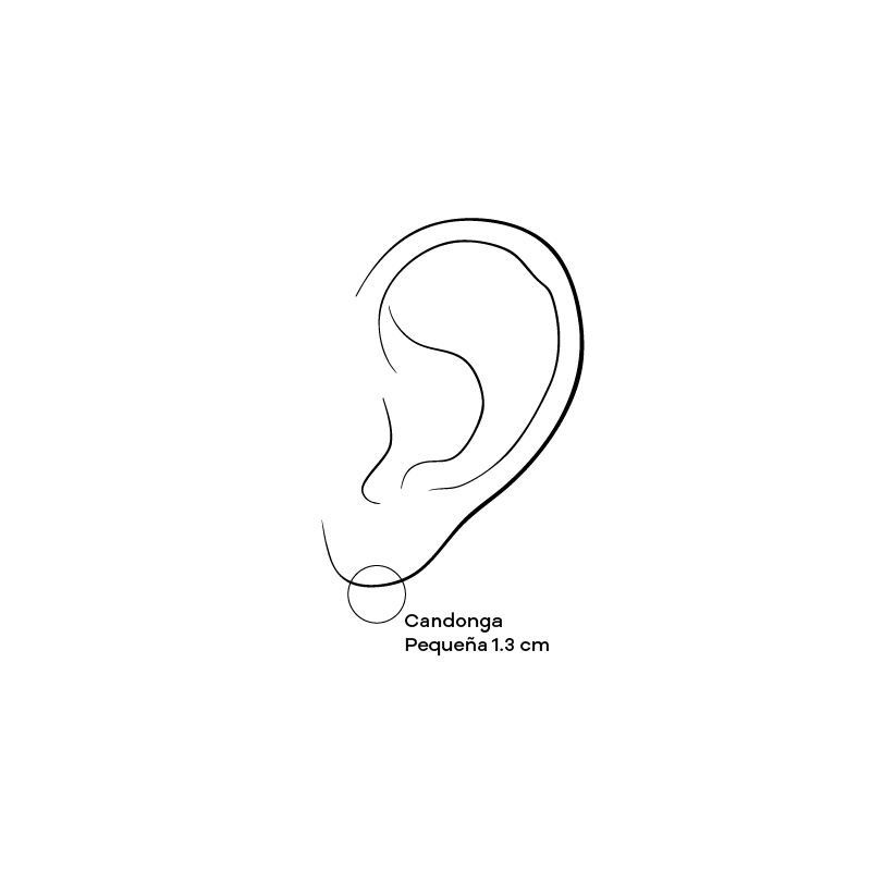 Candongas Pequeña Oro 18K - Image 3