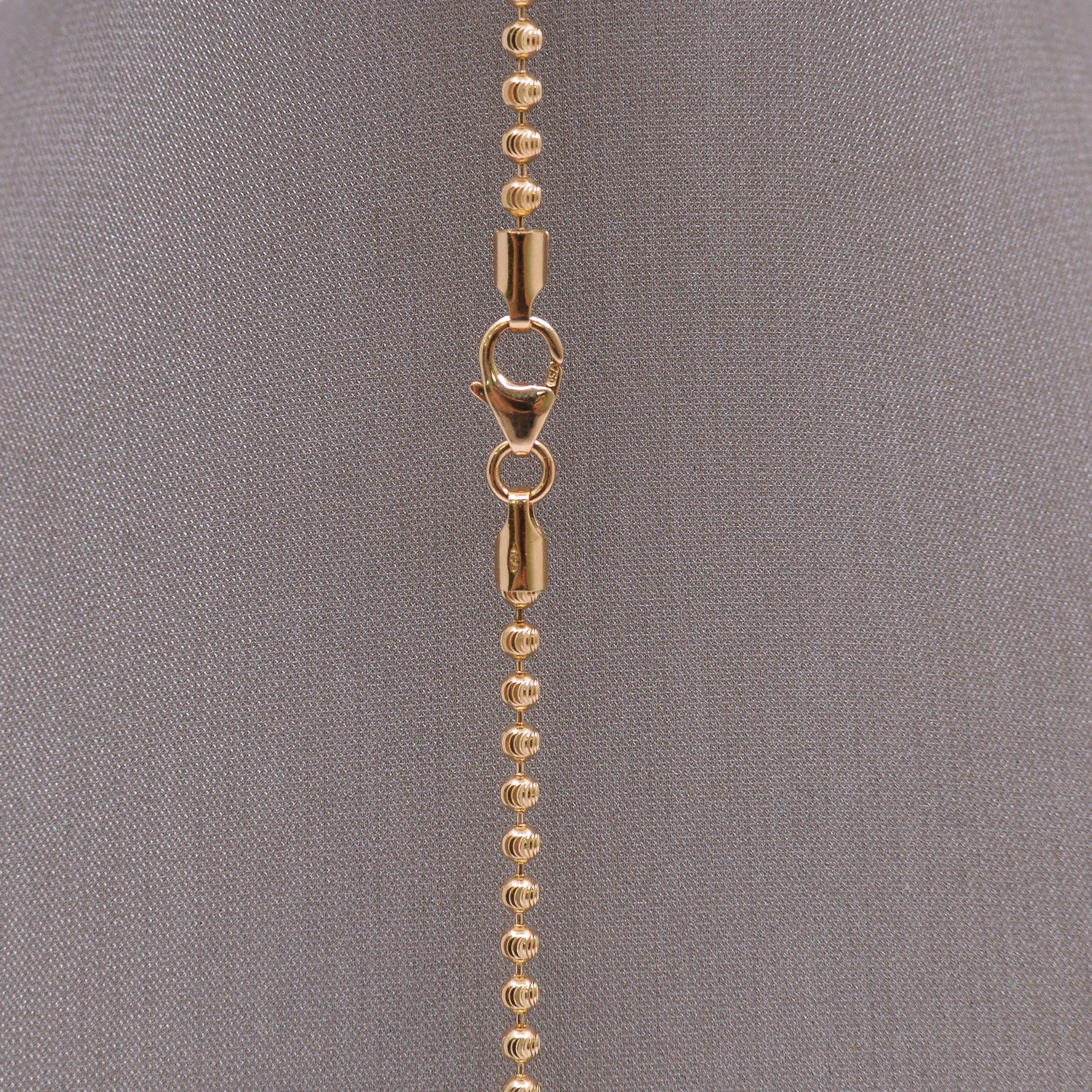 Cadena Militar Diamantada 18k / 60cm - Image 2