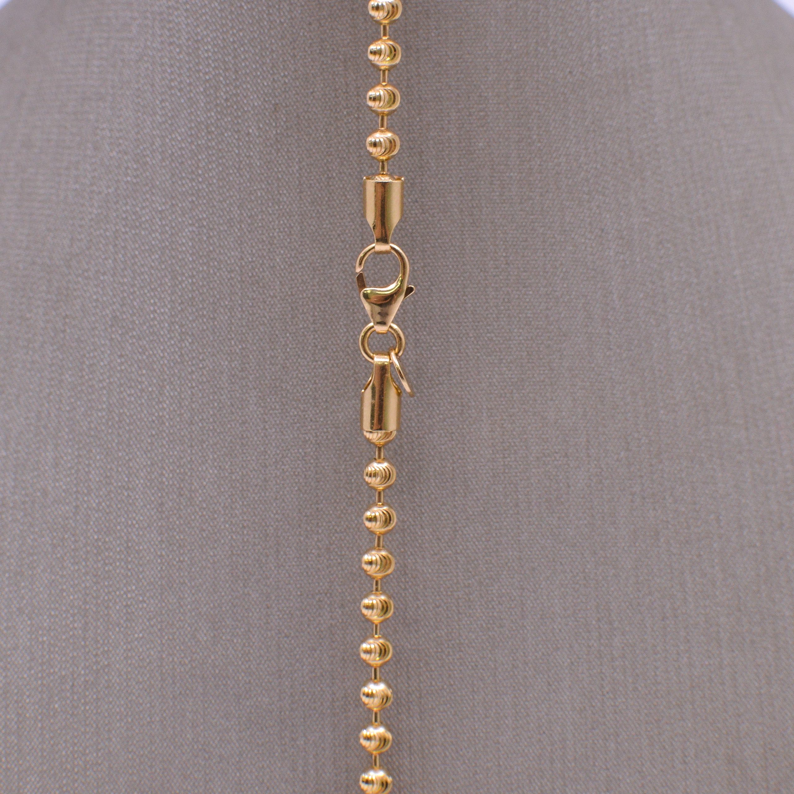 Cadena Militar Diamantada 18k / 70cm - Image 2