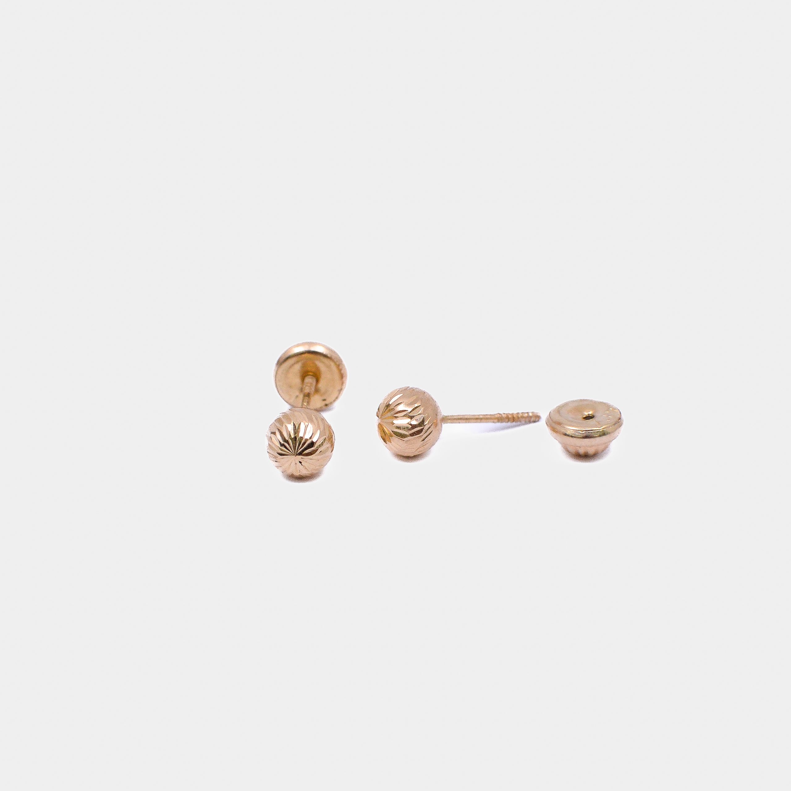 Topos Balín Diamantado #5 Oro 18k