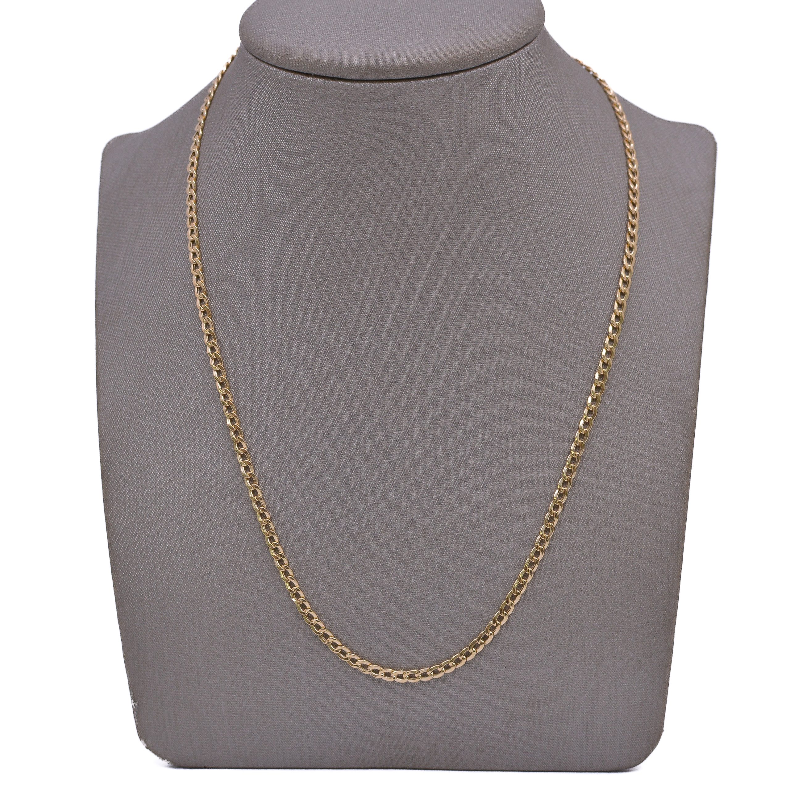 Cadena Mini Cubana 18k / 60cm