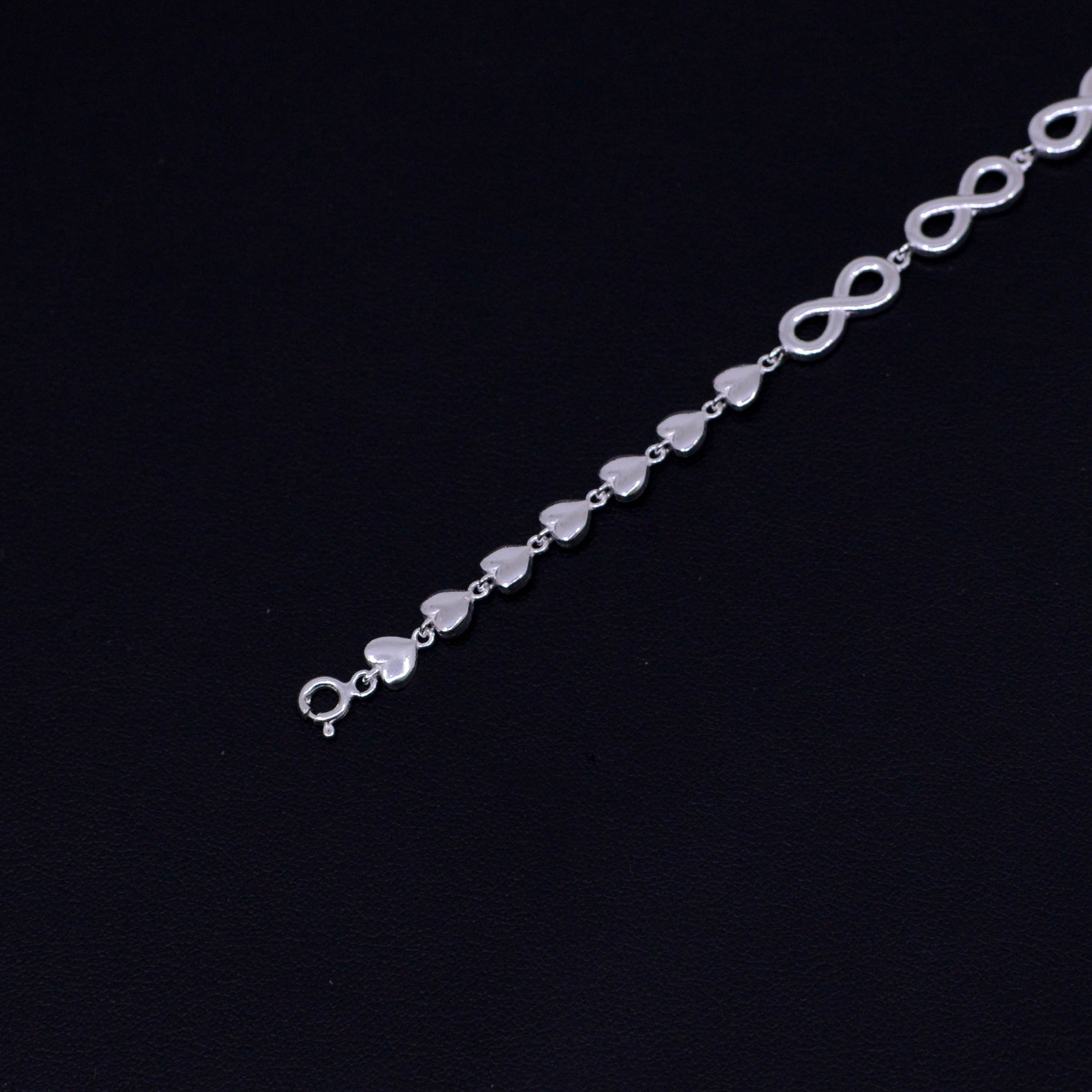 Pulsera Infinito y Corazón 925 / 20CM - Image 2