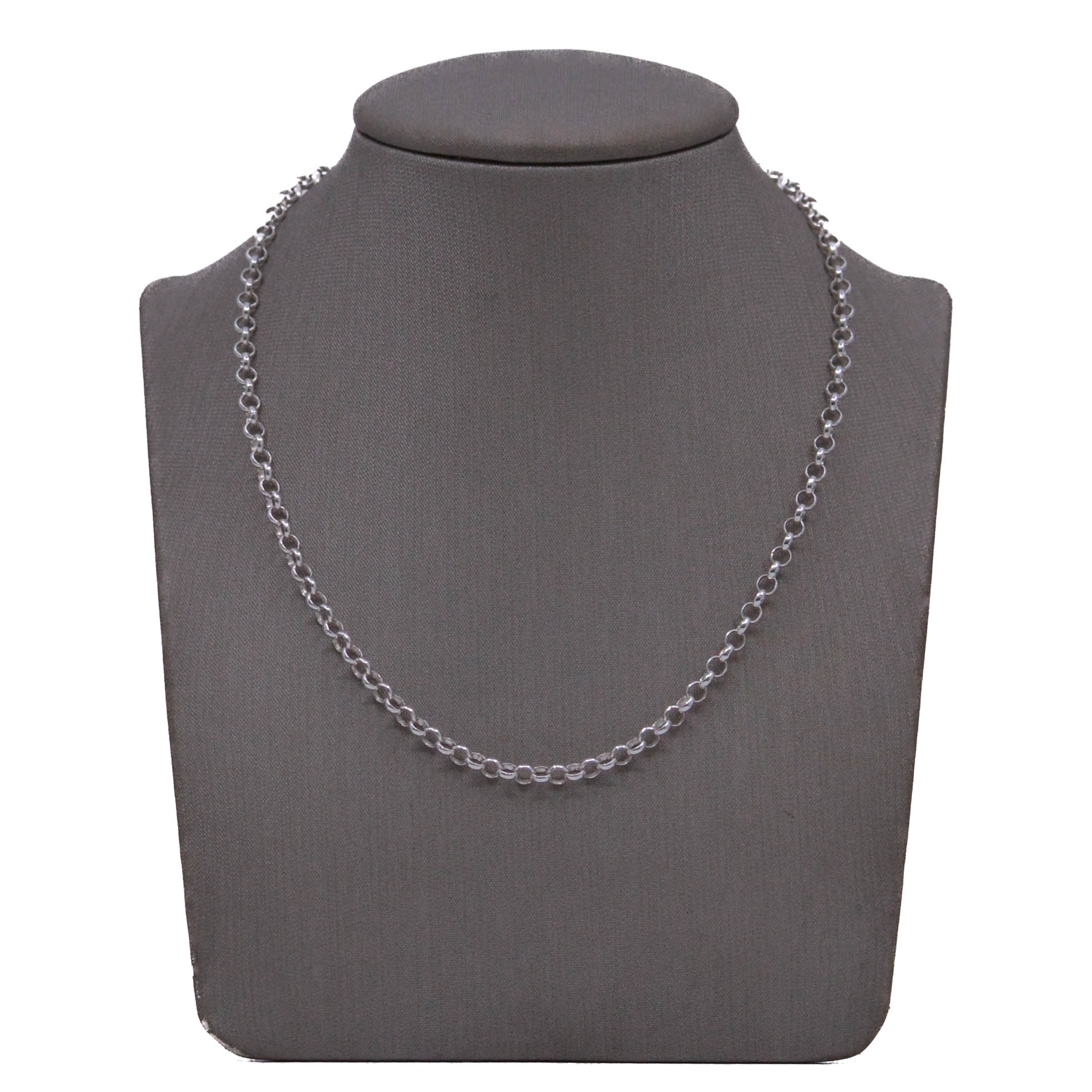 Cadena con Eslabones Redondos Plata 925 / 60CM