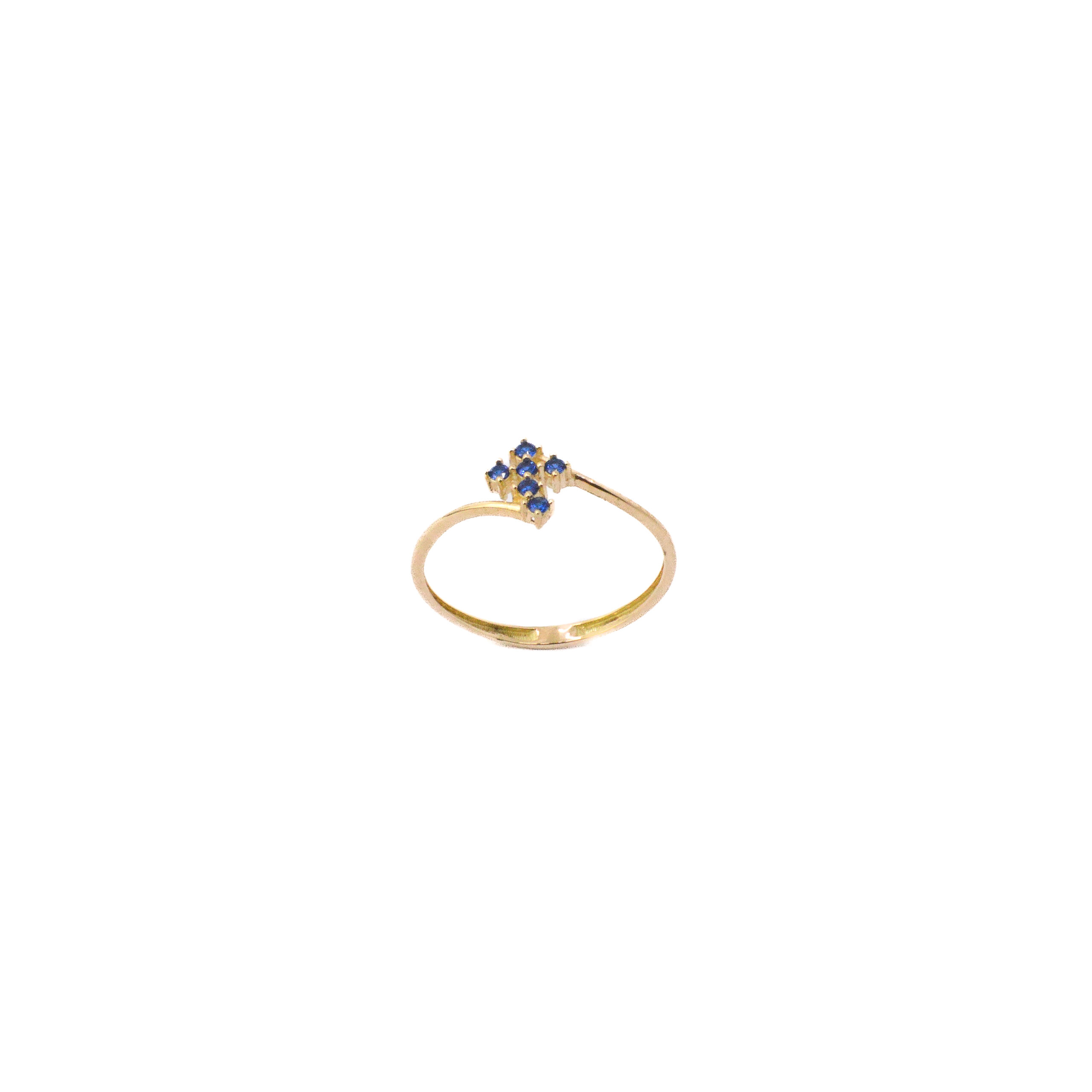 Anillo Cruz Oro 18K
