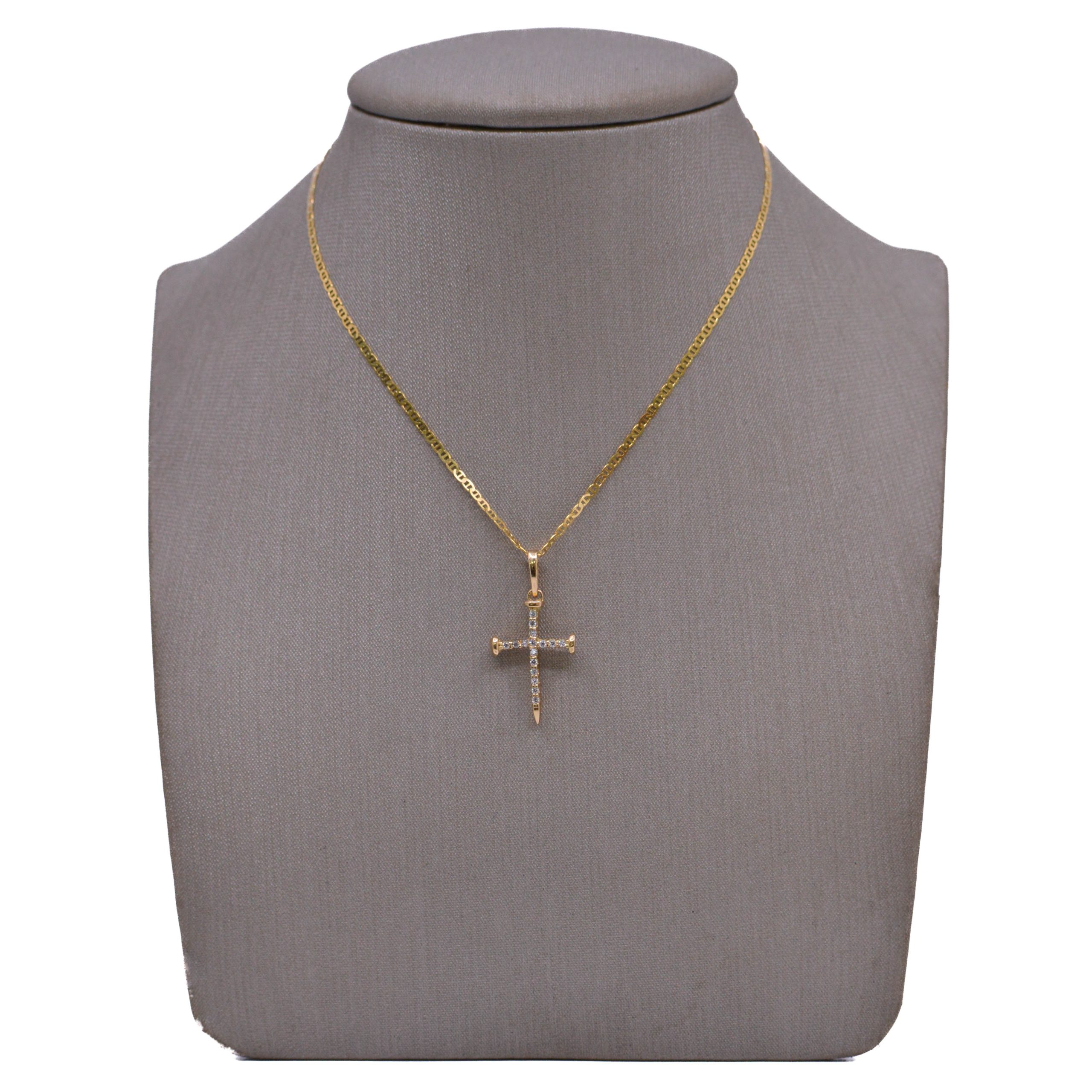 Dije Cruz Circones Oro 18k - Image 2