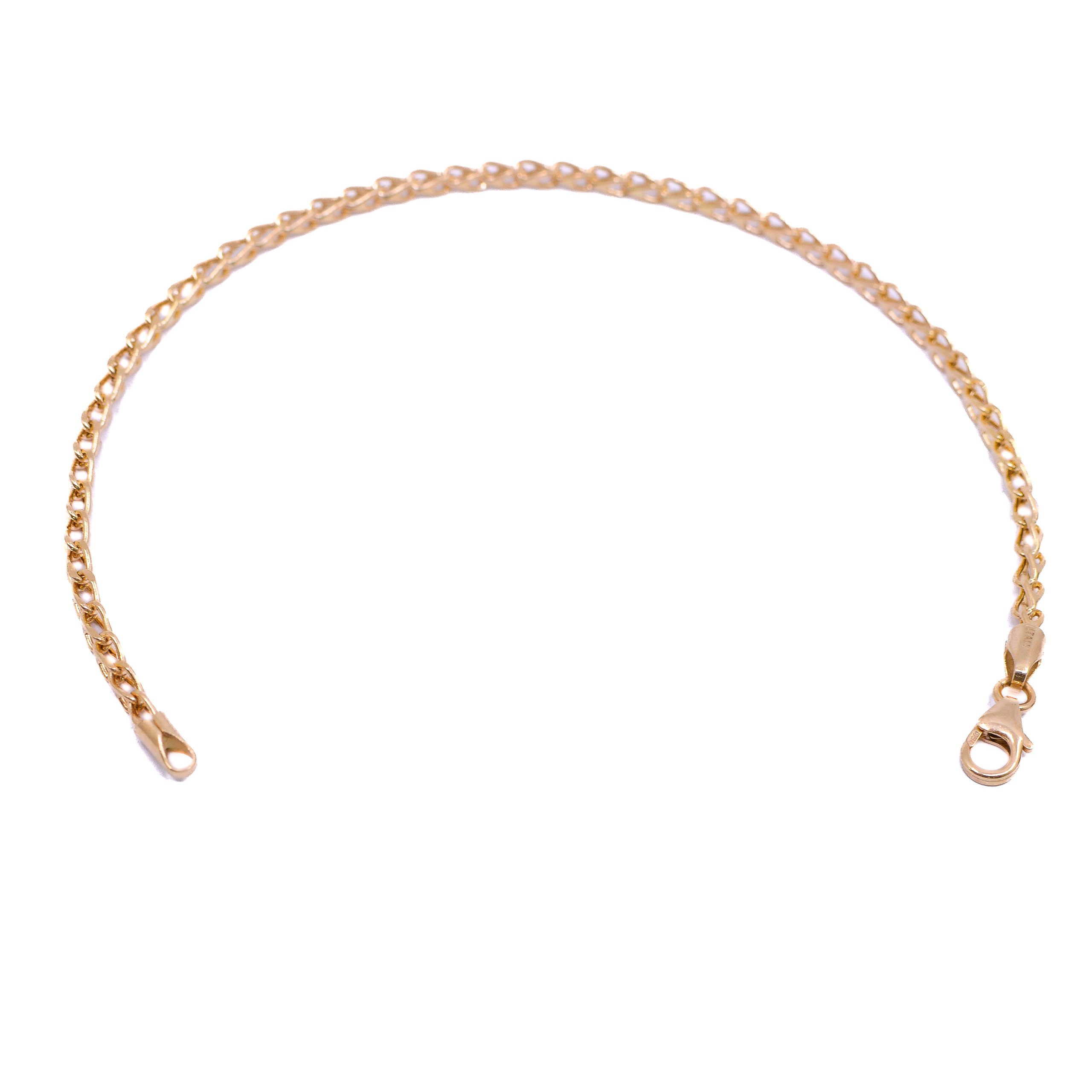 Pulsera Espiga 18k / 18cm