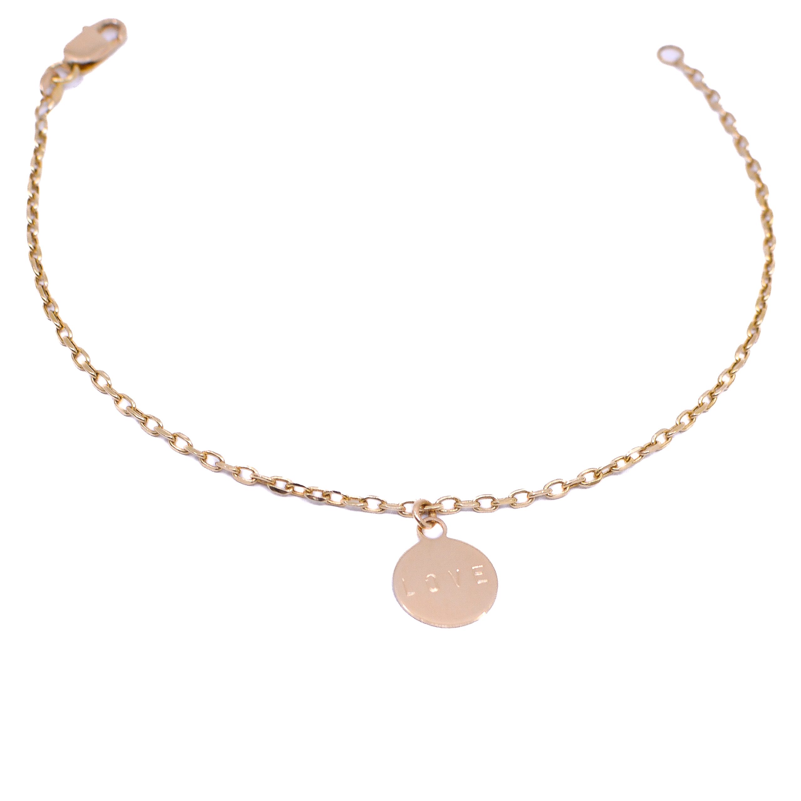 Pulsera Especial Love Oro 18k / 18cm