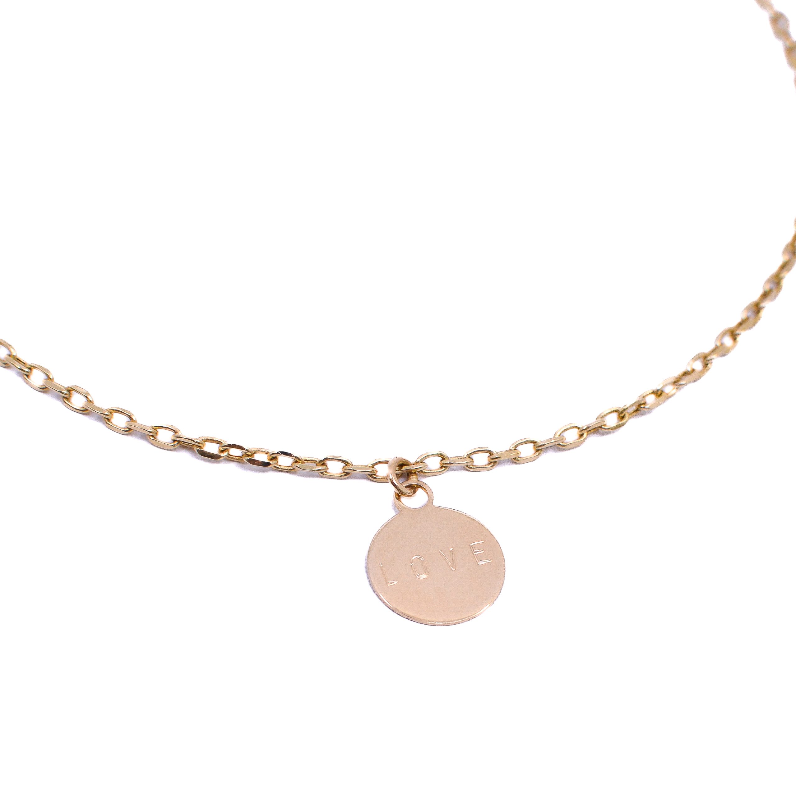 Pulsera Especial Love Oro 18k / 18cm - Image 2