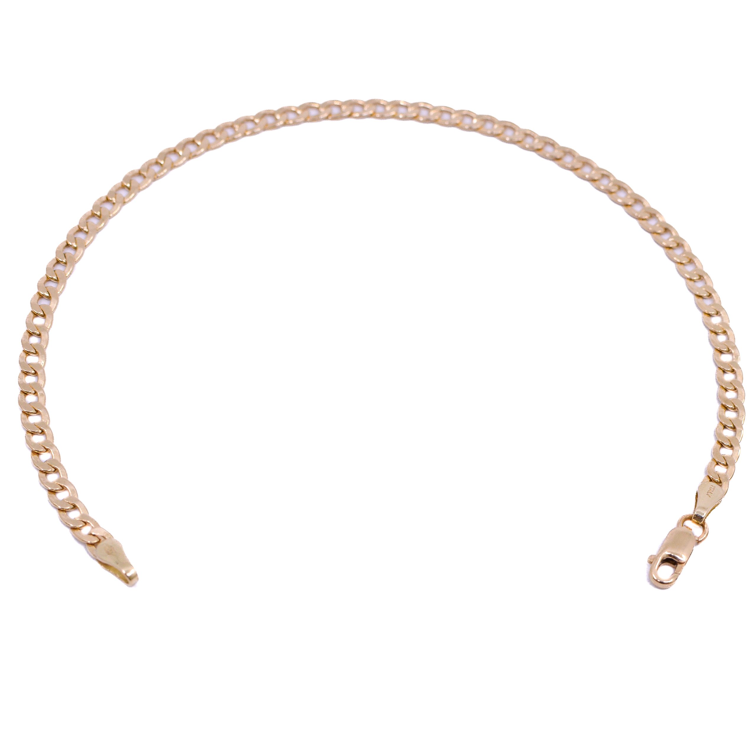 Pulsera Cubana 18k / 19cm