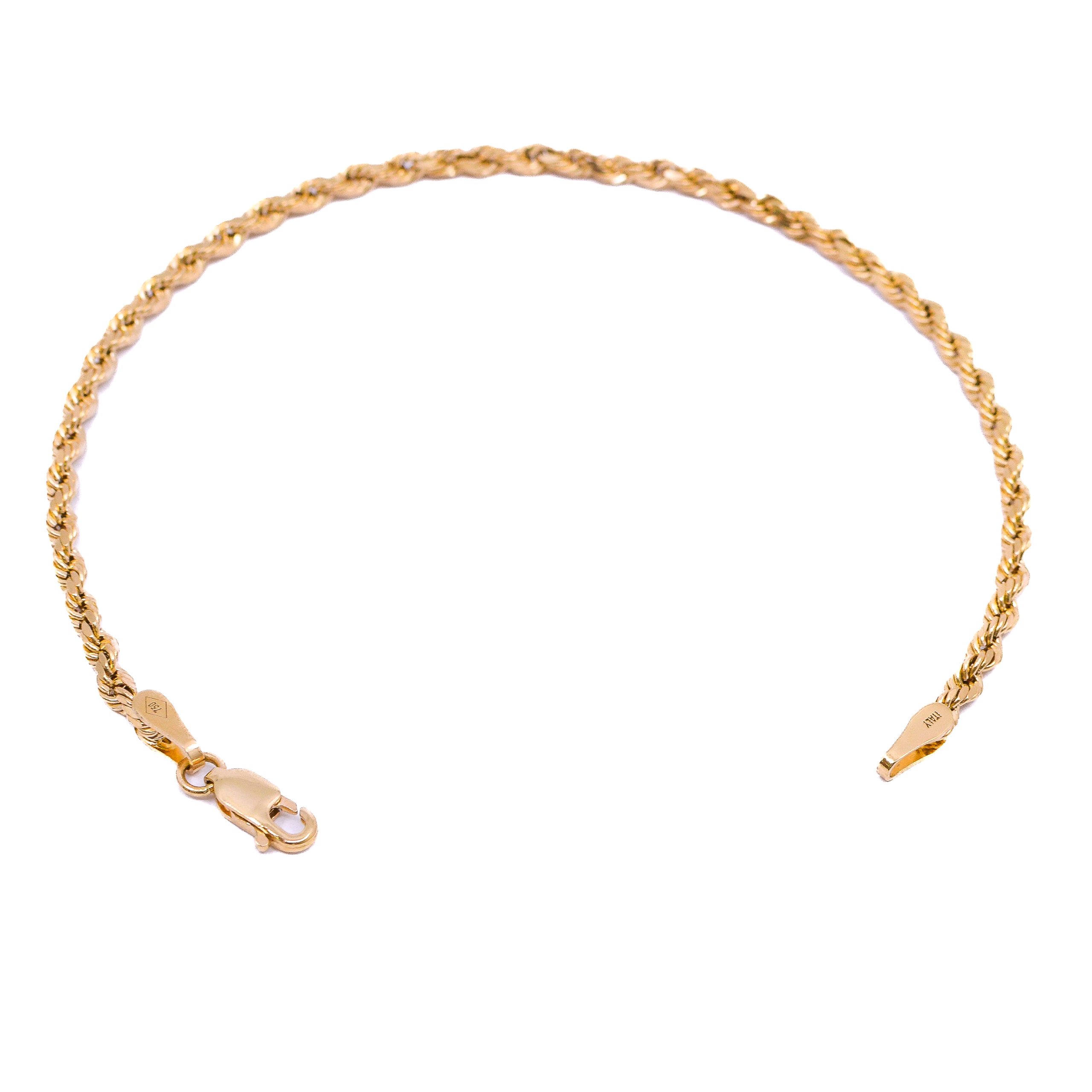 Pulsera Cordón 18k / 20cm
