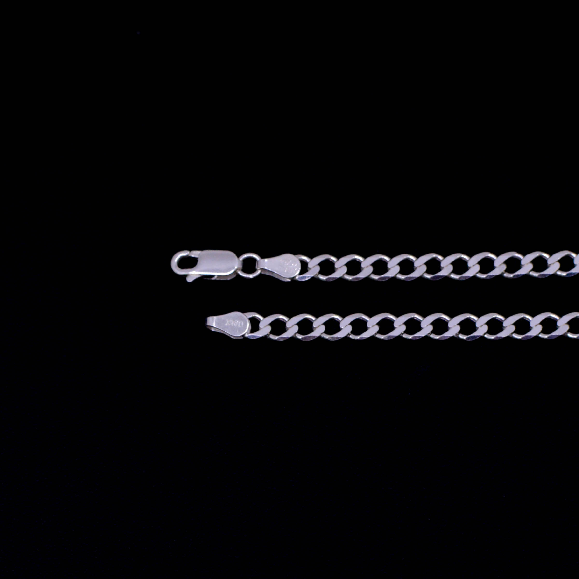 Pulsera Cubana Ancha Plata 925 / 19CM