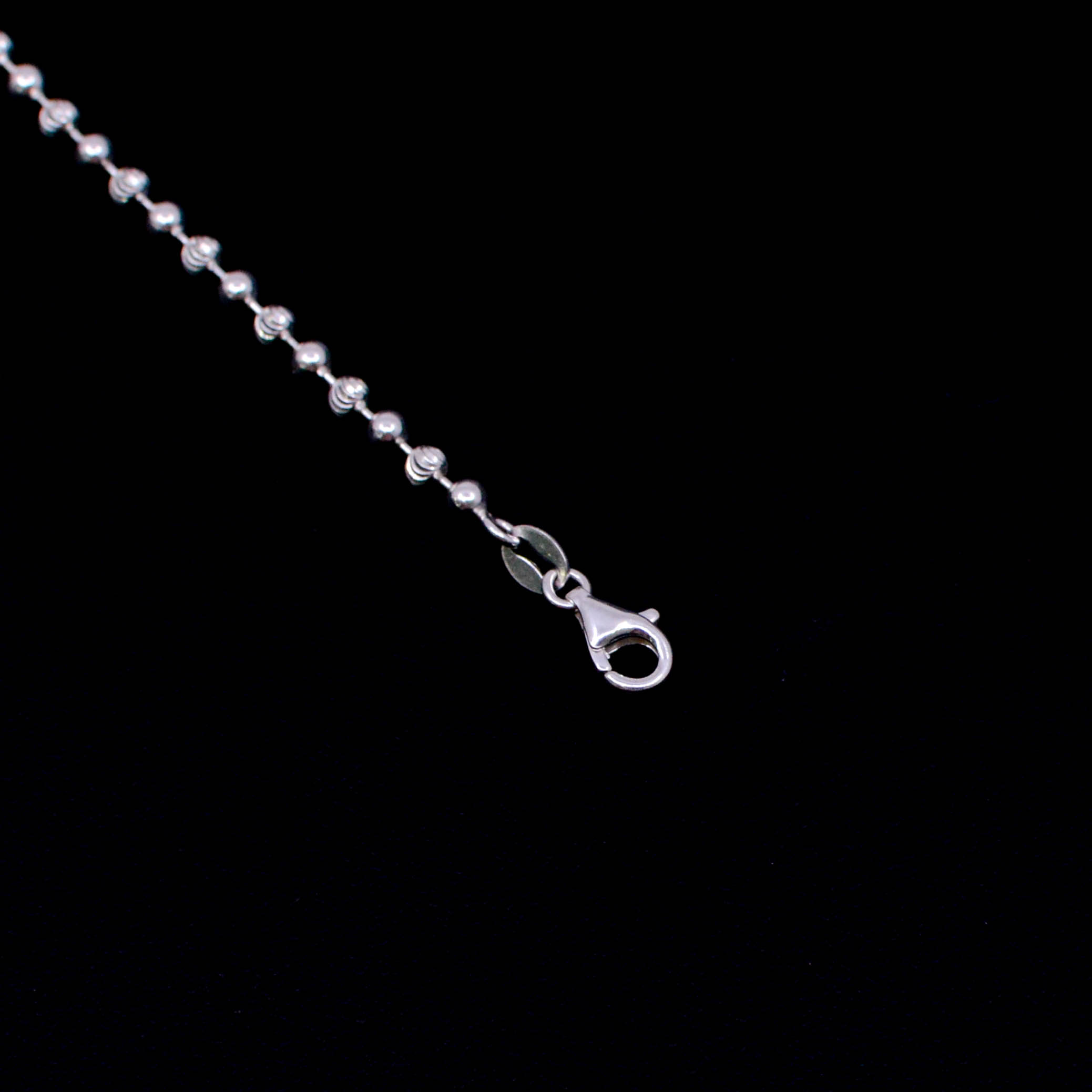 Pulsera Militar Diamantada y Lisa Plata 925 / 18CM - Image 2