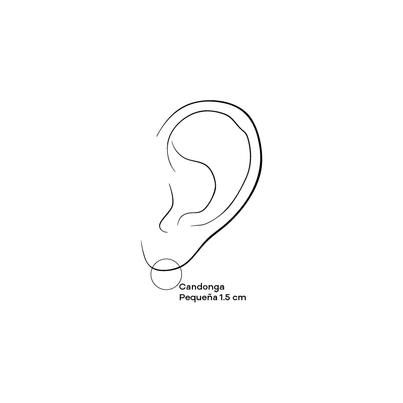 Candongas Pequeña Oro 18K - Image 2