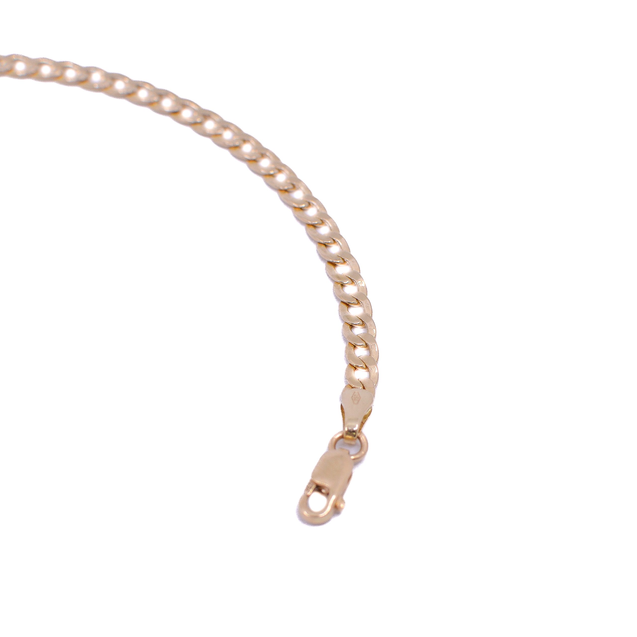 Pulsera Cubana Oro 18k / 19cm 3mm - Image 2